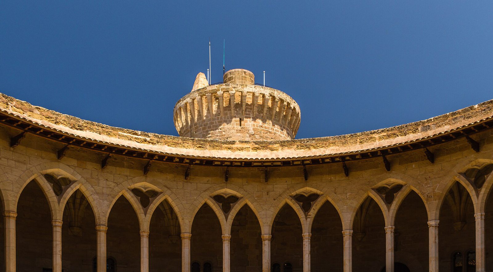 Palma old town and its private courtyards