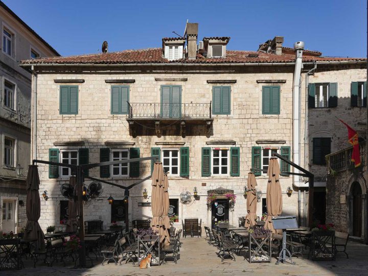 Kotor old town, its squares and its cats