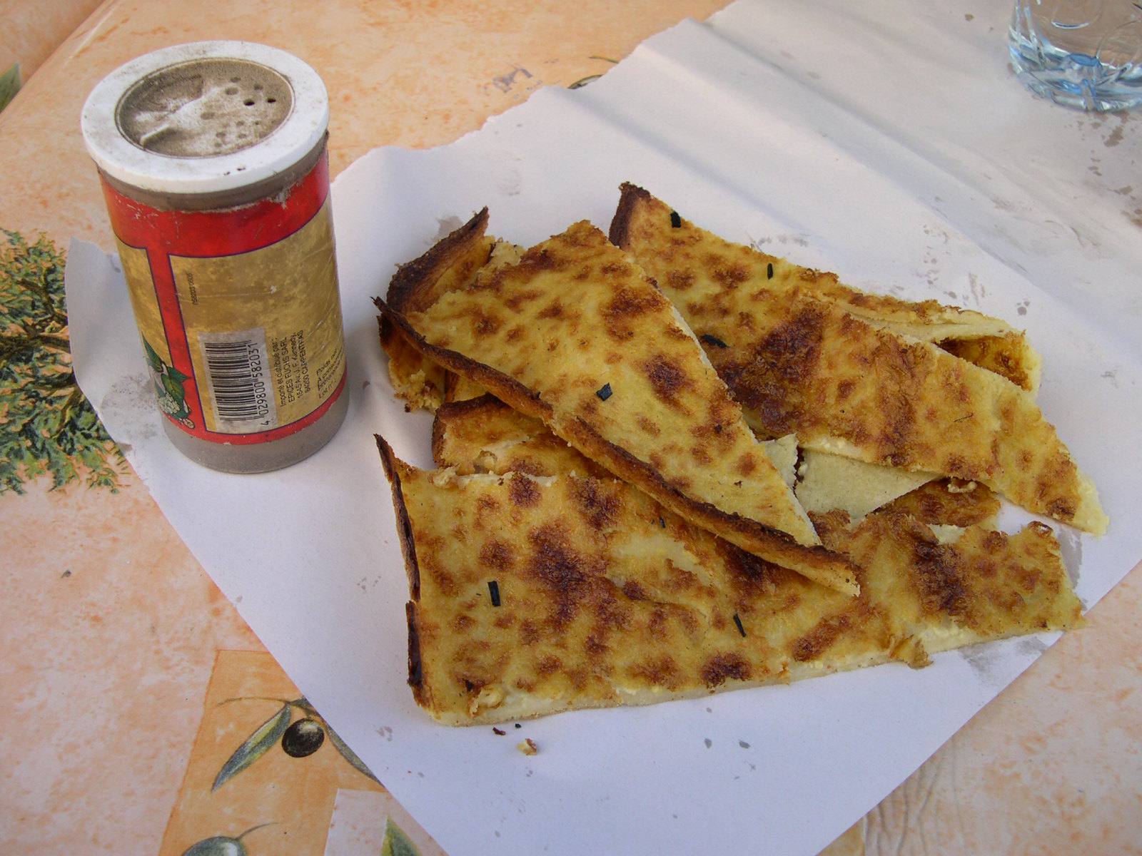 Vieux Nice market morning with socca and petits farcis