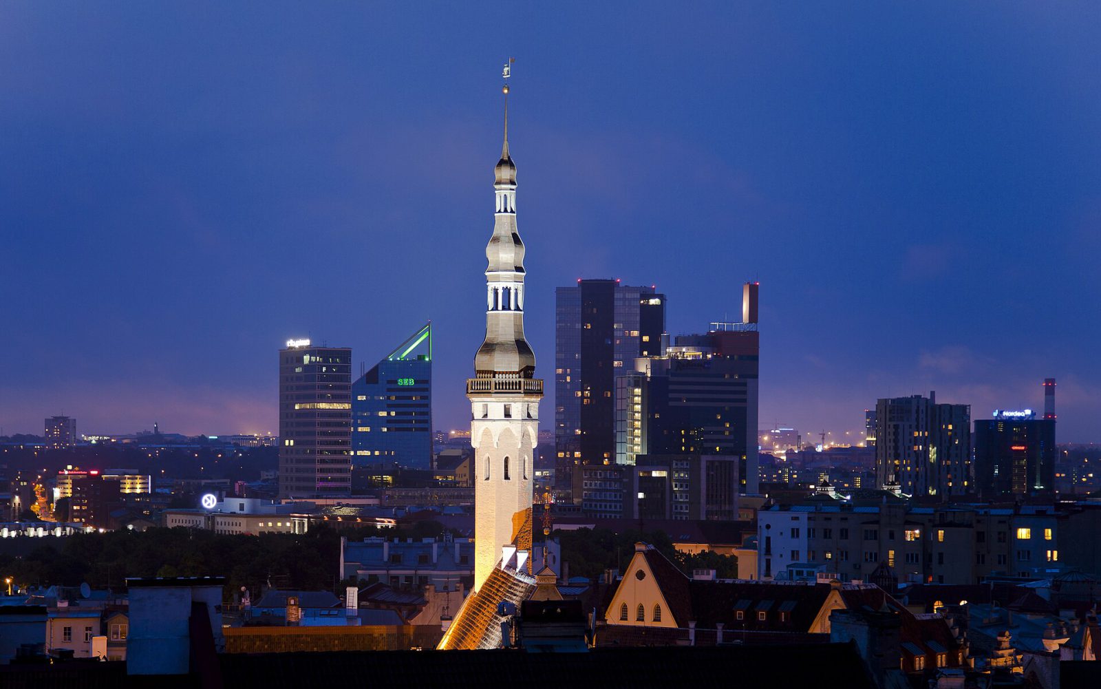 Tallinn Old Town, the towers and Toompea