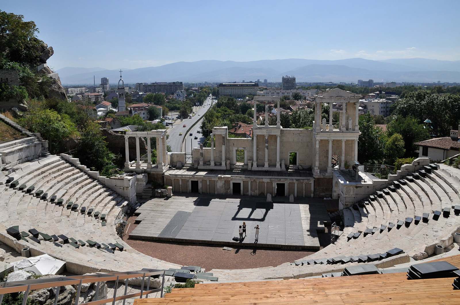 Plovdiv Old Town, the Roman theatre and Kapana