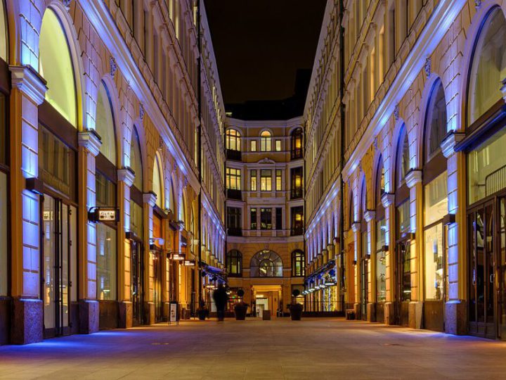 Helsinki Design District with a designer