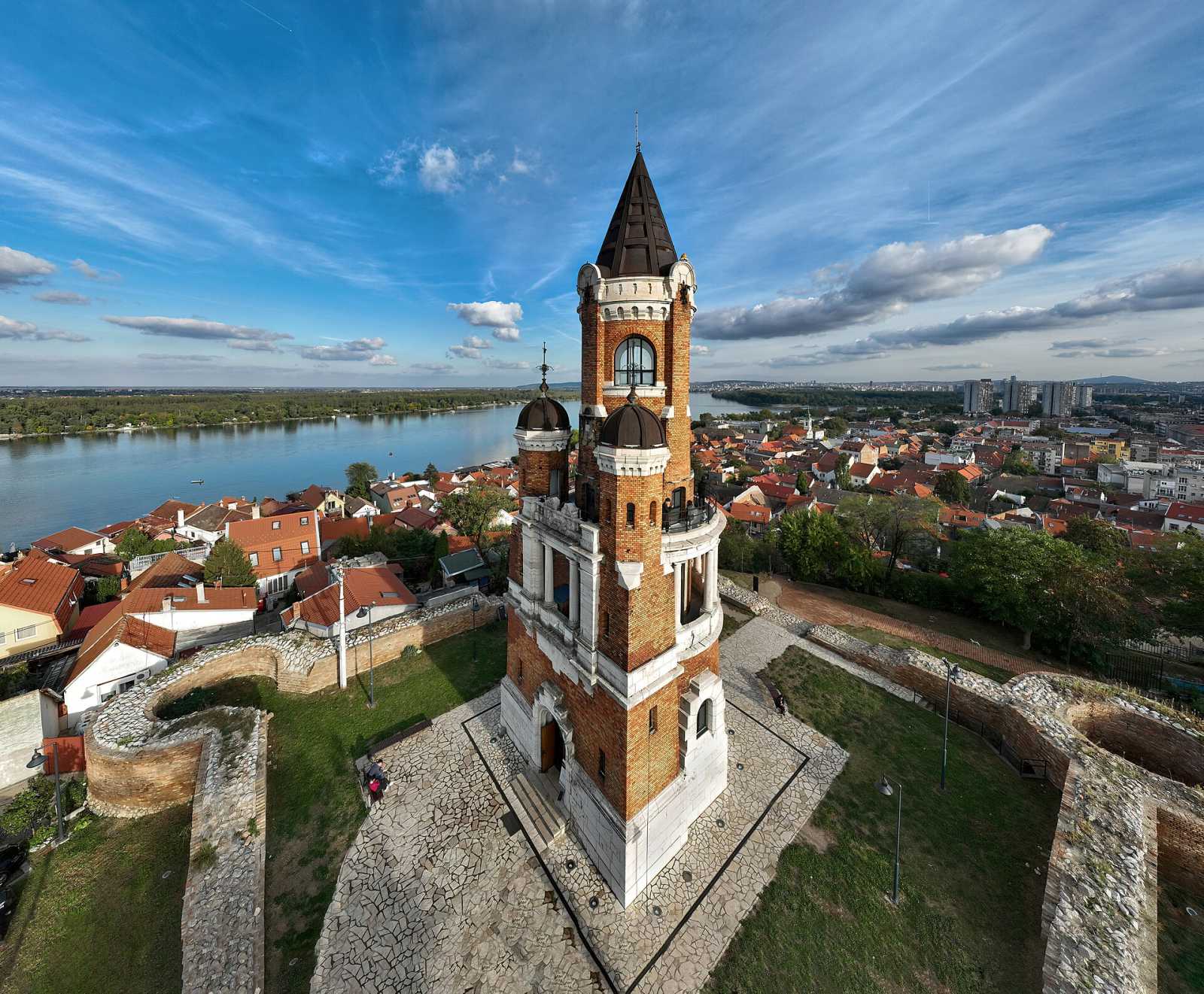 Zemun, Gardoš tower and fish on the Danube