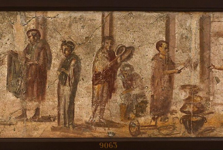 National Archaeological Museum with an archaeologist