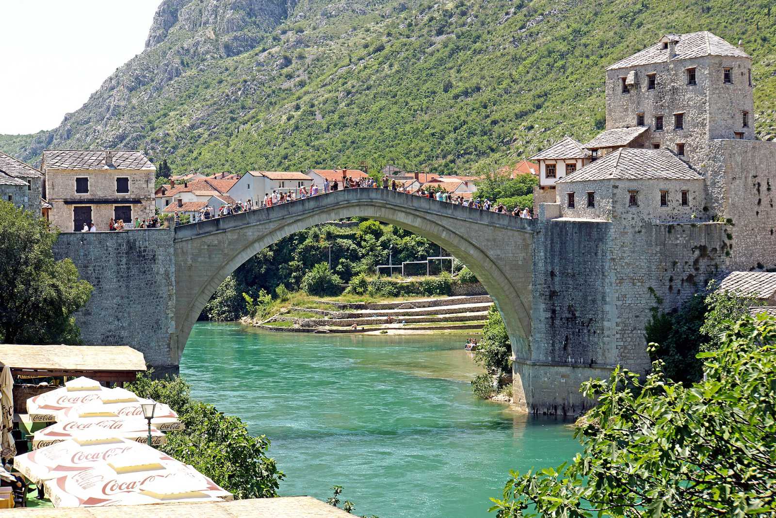 Mostar’s war front line and the Bruce Lee statue