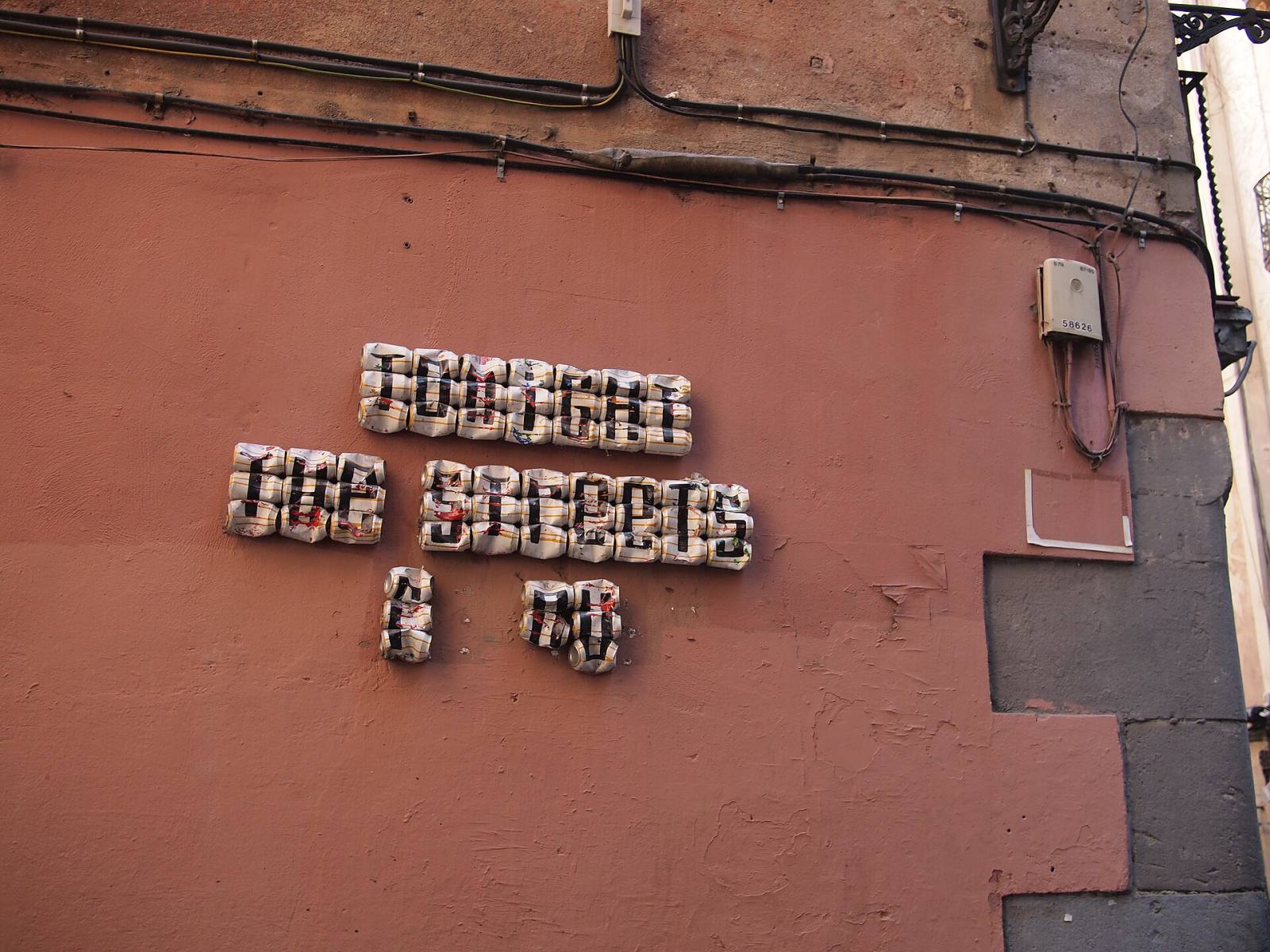 Barcelona food streets, live on video