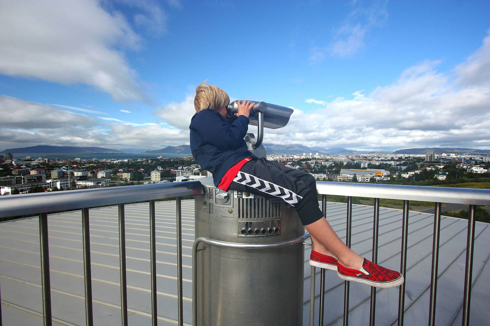 Reykjavik viewpoints and parks, live on video